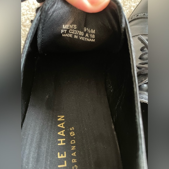 Cole Haan Jefferson cap‎ toe dress shoes. Men’s 9.5. Black. - Picture 5 of 7